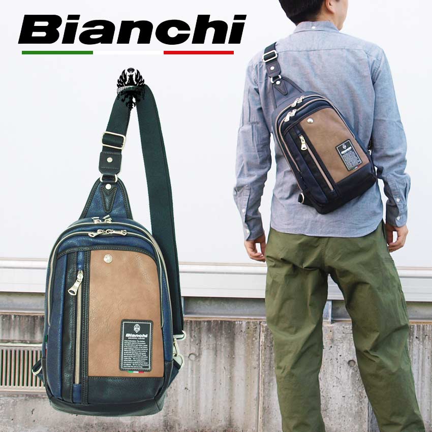 送料無料 ビアンキ ボデイパック 斜めがけバッグ 正規品 Bianchi ワンショルダーバッグ 【 メンズ レディース ナイロン 肩がけ ビジネスバッグ おしゃれ 軽量 軽い コンパクト ポケット たくさ…