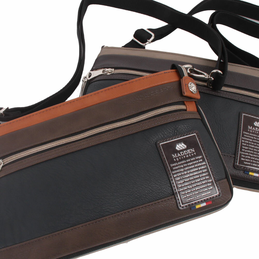 メデン 2way ミニショルダーバッグ 斜めがけバッグ クラッチバッグ エクスパンダブル仕様【 メンズ PUレザー おしゃれ かっこいい 使いやすい 軽量 軽い ポケット あり 20代 30代 40代 50代 60代 ファッション ブランド 誕生日 プレゼント 旅行 madden eq 】 クリスマス
