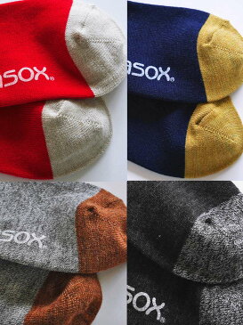 NEW ラソックス 靴下 rasox 3足まとめ買い送料無料 日本製ブランド あったか 暖かい 厚手 冷え取り靴下 メンズ靴下 レディース靴下 クルーソックス ロング ズレない 脱げにくい L字型 直角 おしゃれ かわいい / メリノウール クルー 【あす楽】