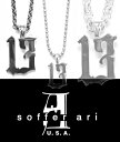 送料無料 シルバー925 ネックレス ペンダント / ミディアム "13" ペンダント / ソファーアリ Soffer Ari 【 メンズ レディース ネックレス 正規品 おしゃれ 人気 ロサンゼルス ブランド プレゼント 誕生日 ギフト 】 母の日