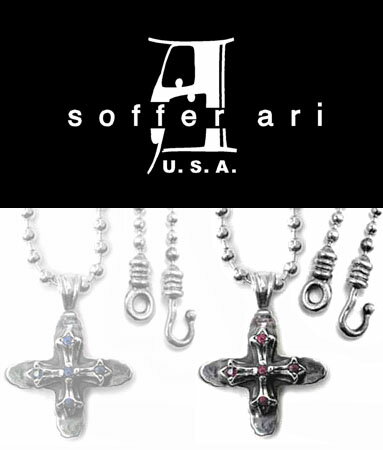 送料無料 シルバー925 ネックレス ペンダント / パイルド N.C. ペンダント w/ルビー / ソファーアリ Soffer Ari 【 メンズ レディース ネックレス 正規品 おしゃれ 人気 ロサンゼルス ブランド プレゼント 誕生日 ギフト 】 バレンタイン