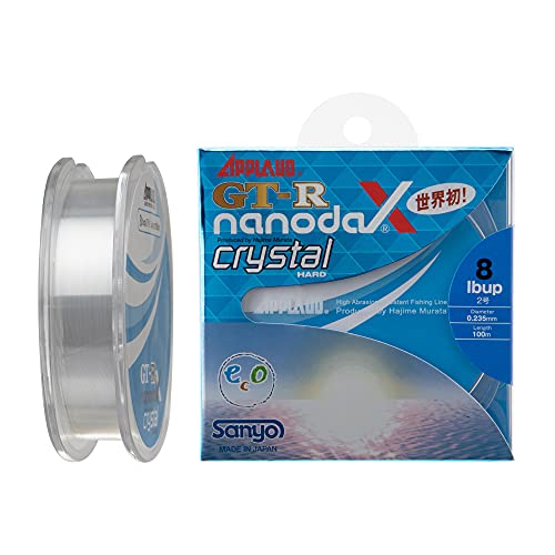 サンヨーナイロン ナノダックスライン アップロード GT-R nanodaX クリスタルハード 100m 4lb クリスタルクリアー