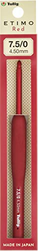 Tulip チューリップ 編み針 『ETIMO Red (エティモレッド) クッショングリップ付きかぎ針 7.5/0号』