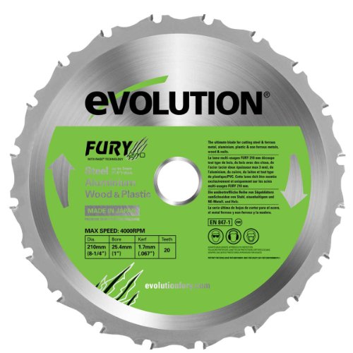 スライド丸鋸210mm　EVOLUTION FURY3 eVOLUTION/エボリューション 210mm 万能切断スライドマルノコ FURY3