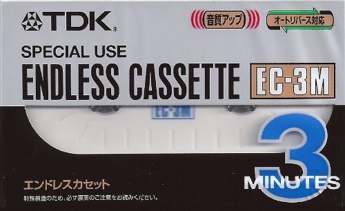 ・ EC3MA・3分商品紹介 オートリバース対応により、さまざまなカセットレコーダーで使用できます。店内案内、商品説明、街頭PR、語学の練習、カラオケの練習などに便利。仕様:エンドレスカセット3min より 1度録音すれば巻き戻すことなく、...