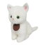 三英貿易 オリジナル ぬいぐるみ グレイスフル(日本製) おすわりCAT 白猫 W13×D18×H22cm ネコ I-6855
