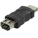 eightNice Firewire USB 2.0 IEEE 1394 6ピン オス to メス アダプタ コンバータコネクタ (1個入)