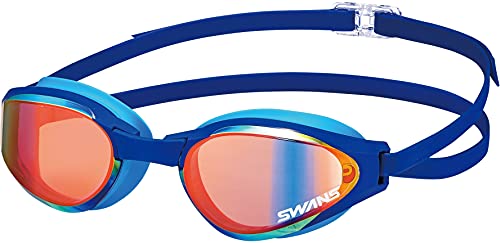 樂天商城 - SWANS(スワンズ) 日本製 スイミングゴーグル アセンダー ミラーレンズ SR-81MPAF NASHD ネイビー×シャドー ASENDER