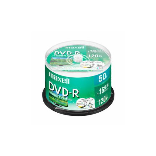 maxell Ͽ DVD-R ɸ120ʬ 16® CPRM ץ󥿥֥ۥ磻 50祹ԥɥ륱 DRD120WPE.50SP