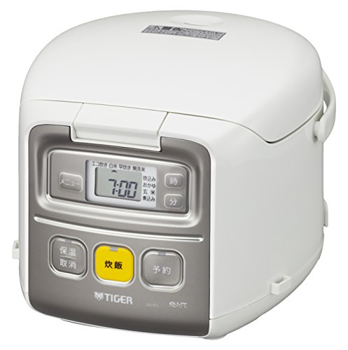 Microcomputer - 3 People - タイガー魔法瓶(TIGER) 炊飯器 3合 一人暮らし用 マイコン 調理メニュー付き 炊きたて ホワイト JAI-R551W