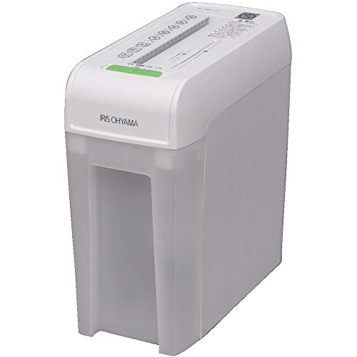 アイリスオーヤマ シュレッダー 家庭用 細断枚数6枚 クロスカット 連続使用3分 CD/DVD/カード対応 ダストボックス8.8L A4/108