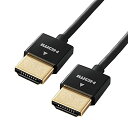 エレコム HDMI ケーブル 1m 4K×2K対応 スーパースリム ブラック CAC-HD14SS10BK(2)