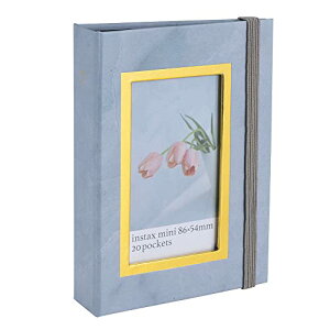 ナカバヤシ チェキ用ポケットアルバム 溶着式/カード・チェキ判・1段ポケット ブルー A-CK-201-B