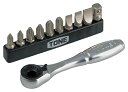 トネ(TONE) ビットラチェットセット BR10S ビット差込 &6.35mm(1/4) 内容11点(4)