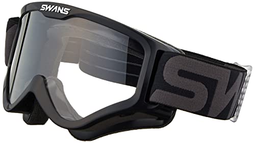 [スワンズ] 日本製 オートバイゴーグル MX-797-PET BK/G ブラック×グレイ バイク ダート モトクロス オ..