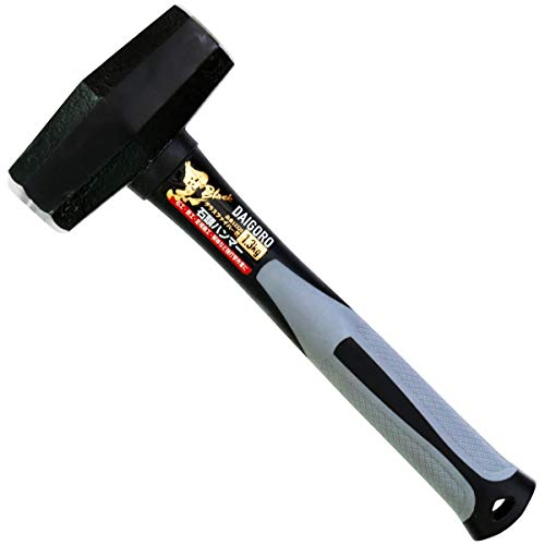 インダストリアル・Black 12320・・PatternName:石頭ハンマー1.3kg・石工・鉄工・足場施工・解体など強打撃作業に。・軽量かつ高強度なグラス柄の大五郎(黒)シリーズ。・握りやすい形状と滑りにくいTPRグリップは抜群のフィット感。・グリップエンドに落下防止ワイヤー用の通し穴付き。・頭部は重量があるので強打撃が可能。説明 石工・鉄工・足場施工・解体など強打撃作業に。