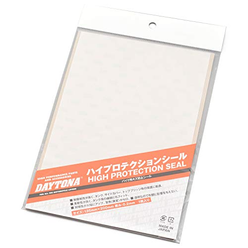 デイトナ(Daytona) バイク用 傷防止 シート Sサイズ(135×200mm) クリア 耐摩擦性 柔軟性 ハイプロテクションシール 141