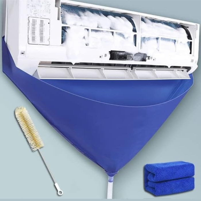 Luimode エアコン 洗浄 カバー 　繰り返し使用可能　排水ホース　エアコン掃除カバー 壁掛け用 ...