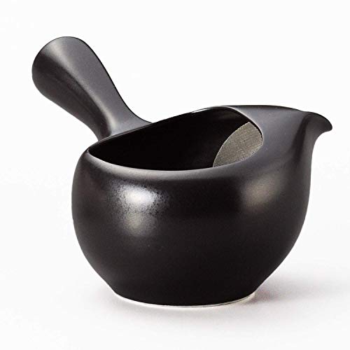 ヤマキイカイ 急須 晶光黒 17.5×13×10cm ハイメッシュちゃーみる M469