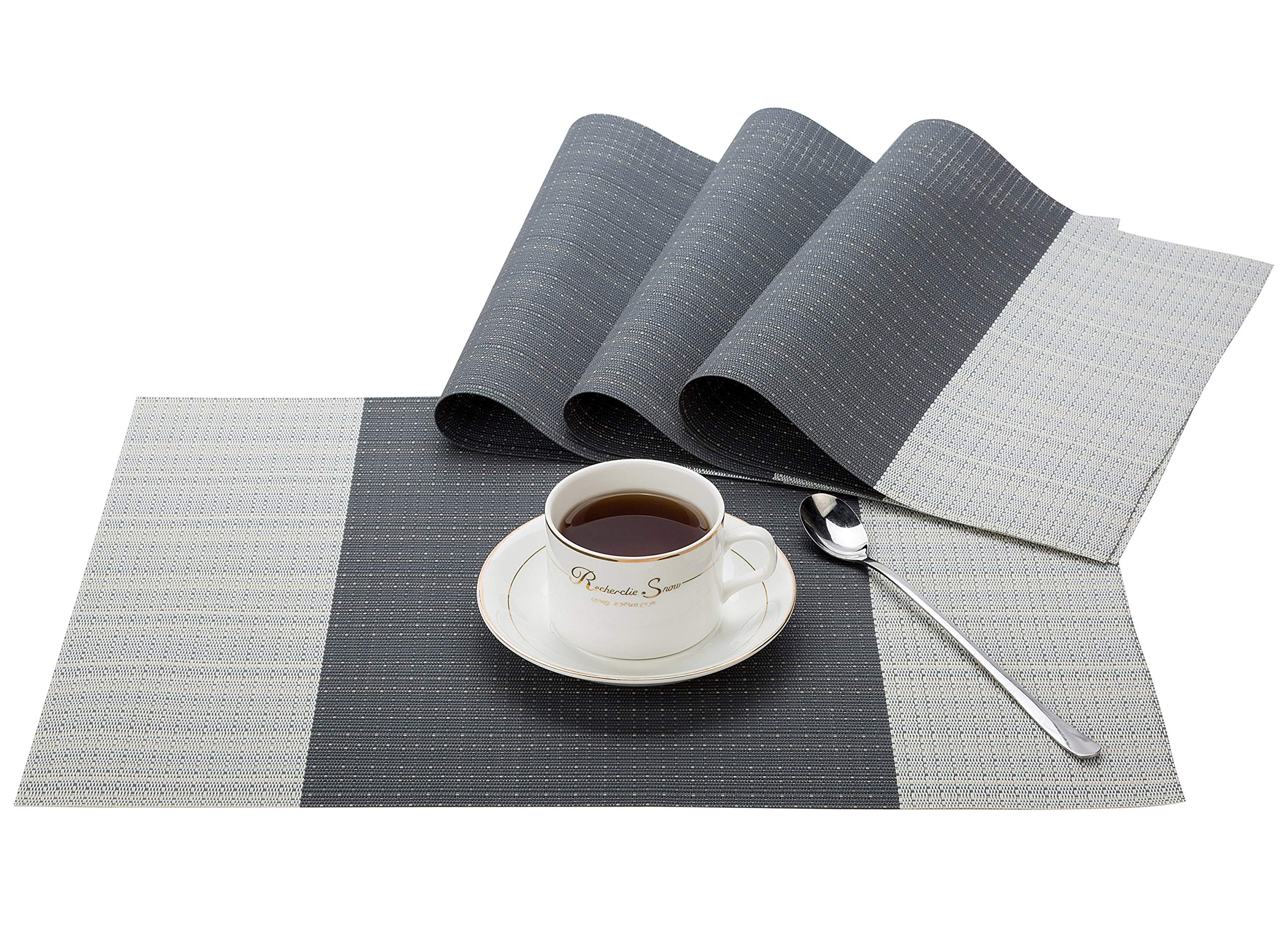 ランチョンマット 4枚セット 和風 撥水 防汚 丸洗いOK 食卓飾り