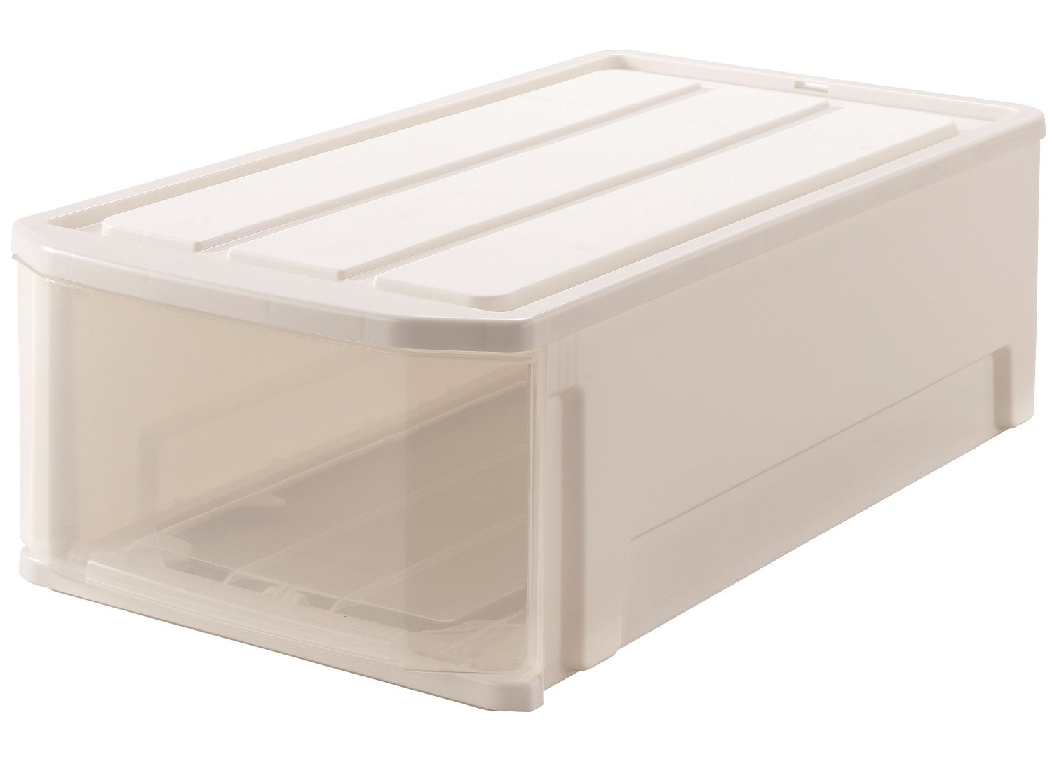 天馬 前面から中身が見えやすい押し入れ収納ケース フェミーネケース 74浅型 引き出し 前に倒れるのを..