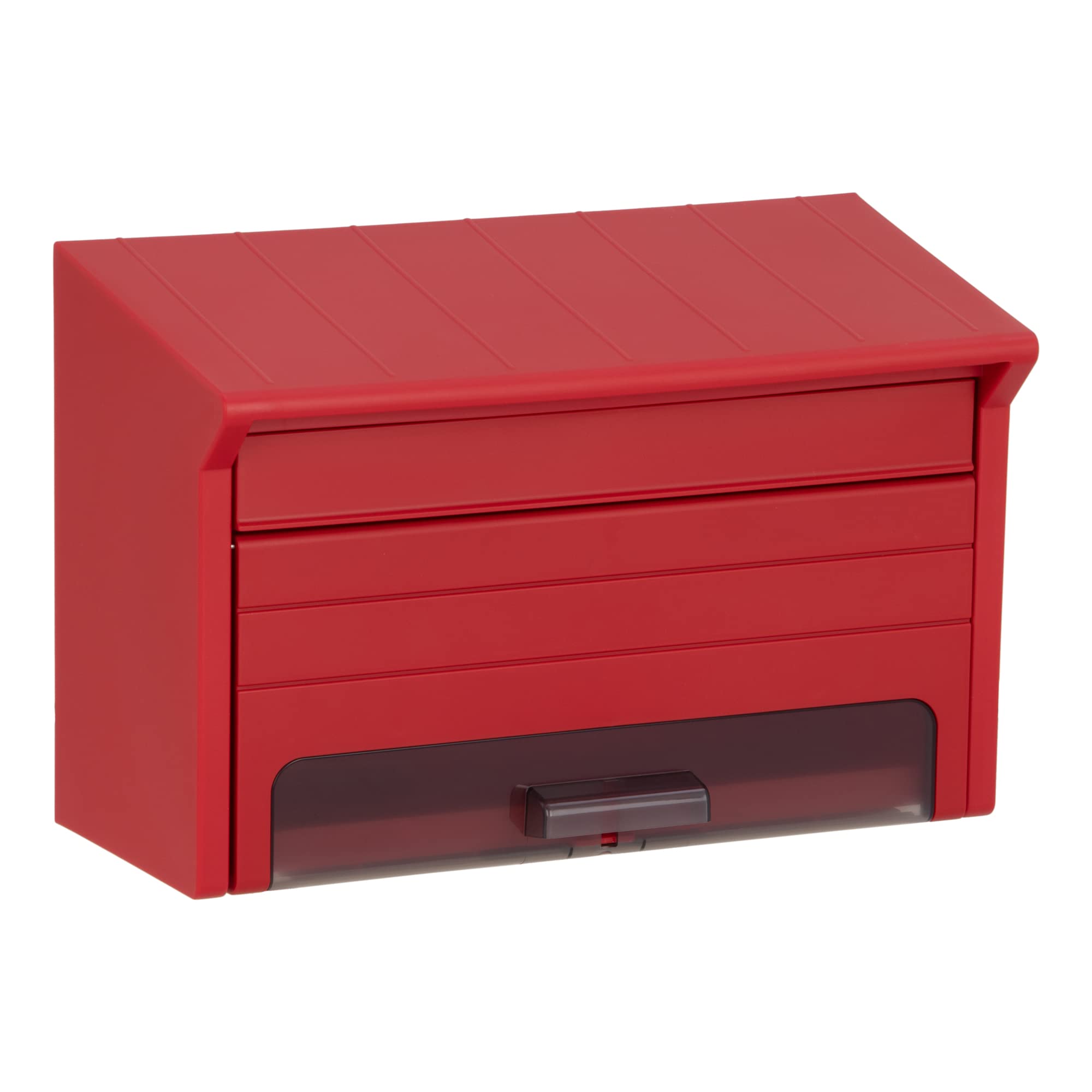 グリーンライフ 郵便ポスト プラスチックポスト PP-30(R) さびないプラスチック素材 レッド 奥行18.8×高さ26.0×幅39.0cm