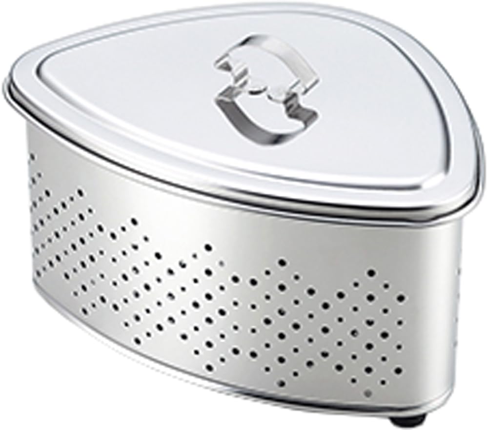 タケコシ 三角コーナー 蓋付 抗菌ステンレス 箱入り CK-114