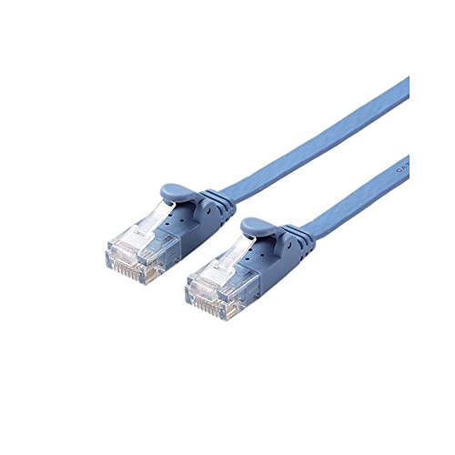 乐天商城 - エレコム LANケーブル CAT6 15m 爪折れ防止コネクタ スーパーフラット ブルー LD-GF2/BU15