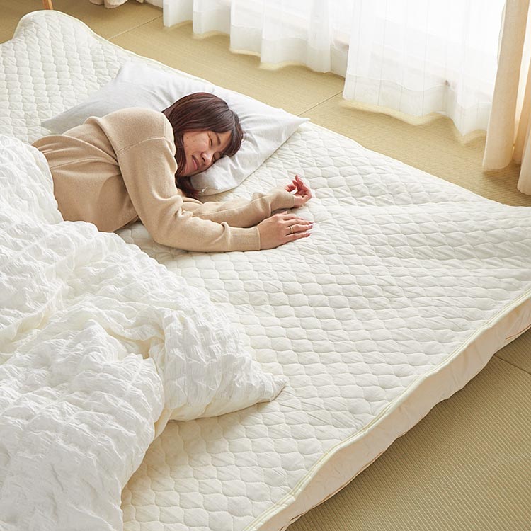 大きいサイズ 敷きパッド 敷パッド 寝具 ガーゼ綿 綿ガーゼ 大きめ 布団 敷布団 敷...