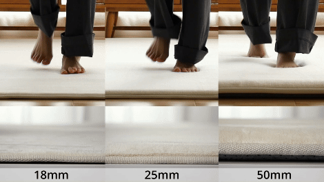 【最大9000円クーポン★マラソン期間】高反発 ラグ ラグマット はっ水 カーペット へたりにくい 厚手 極厚 オールシーズン ラグカーペット マット 絨毯 子供部屋 ペット 小さめ 大きめ 正方形 長方形 北欧 オシャレ ＜ホリデープラス高反発 / 1畳 2畳 3畳 4畳＞