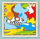 森の動物 パズル 木製 パズル 知育玩具 おもちゃ 創造性 感覚 色 ゲーム ブロック 女の子 男の子 家族 トイ 子供 幼児 型はめパズル 家族遊び コミュニ...