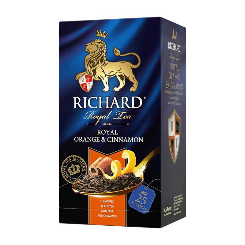 ロシア紅茶 Richard リチャード「ロイヤル・オレンジ＆シナモン」Orange & Cinnamon紅茶 50g/25枚（個包装）フレーバード