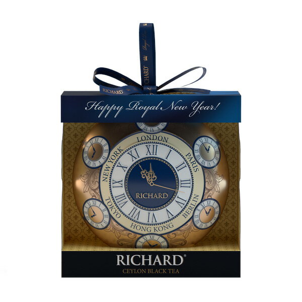 紅茶 Richard リチャードRichard Royal Ceylon “Christmas Toy clock”「クリスマス・トイ（時計）」クリスマスオーナメント缶入りセイロン紅茶 20g（リーフ）