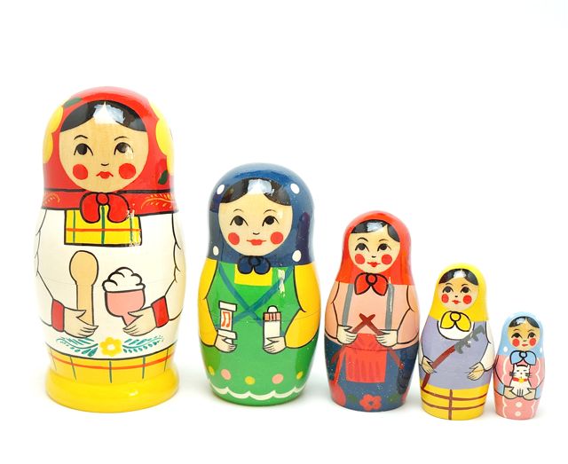 Mamaママ マトリョーシカ日本のお母さんは忙しい!【マトリョーシカ】【母の日ギフト】