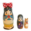 Spilla手作りマトリョーシカ「白雪姫」マトリョーシカ・小 3個組 7.8cm【マトリョーシカ】(3)