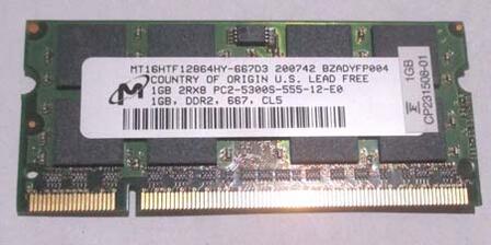 Micron DDR2 SDRAM 1GB MT16HTF12864HY-667D3 m[gPC [