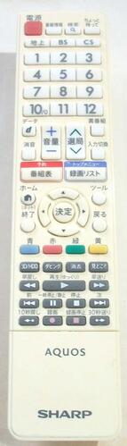 シャープ 純正　GB162SB　SHARP アクオス テレビ リモコン　【中古】