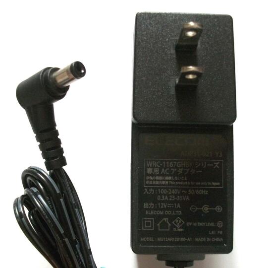 ELECOM ADP31-021 Y3 ACץ 12V 1AŸץ 쥳 WRC-1167GHBK꡼---