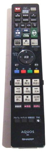 【中古】 シャープ 純正 GA908PA SHARP ブルーレイディスクレコーダー用リモコン 【中古】 シャープ 純正 GA908PA SHARP ブルーレイディスクレコーダー用リモコン
