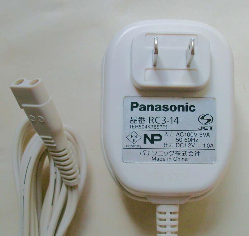 【中古】パナソニック純正 RC3-14 ER504K7657P ACアダプター DC 1.2V 1.0A Panasonicバリカン