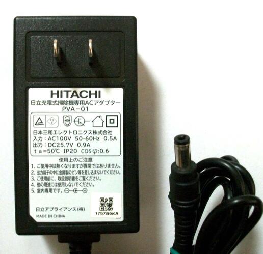 【中古】日立 純正 PVA-01 25.7V　0.9A　ACアダプター HITACHI