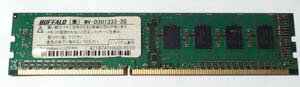 yÁzBUFFALO PC3-10600(DDR3-1333)Ή 240Pinp DDR3 SDRAM DIMM 2GB D3U1333-2G