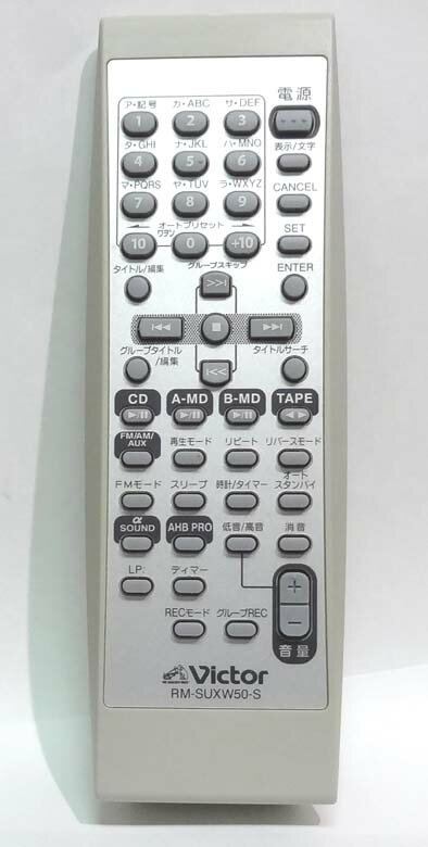【中古】 Victor ビクター オーディオリモコン RM-SUXW50-S