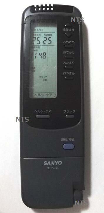 樂天商城 - 【中古】 サンヨー 純正 エアコン　リモコン RCS-WV2A(K)　　SANYO