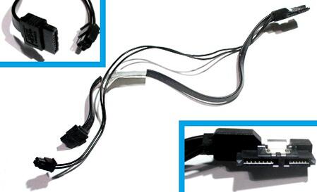 NEC Mate / Lenovo 電源供給ケーブル 4pin + Slimline SATA(スリム光学ドライブ) FRU p/n:00XL190