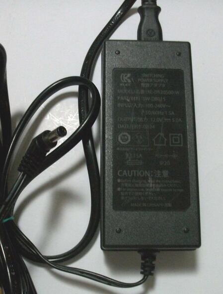 【中古】ドリームファクトリー ACアダプター KL-D120500-W12V　5A　ドクターエア3D フットマッサージャ..