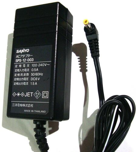 ����šۥ���衼��SPS-12-003 AC�����ץ��� DC6V 1.5A �����ŵ� �Ÿ������ץ���