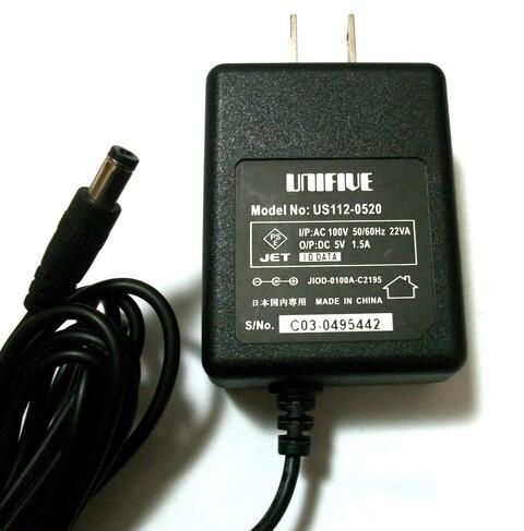 Rakuten - 【中古】I/O DATA　 5V 1.5A ACアダプター US112-0520　　UNIFIVE アイ・オー・データ