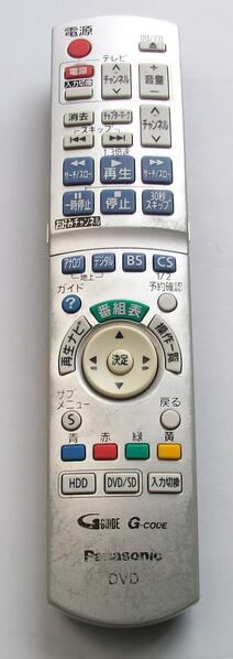 【中古】パナソニック 純正 N2QAYB000186 DVDレコーダーリモコン
