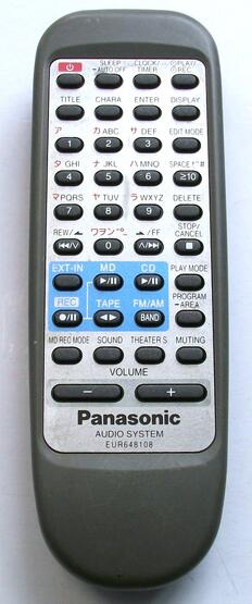 Rakuten - 【中古】Panasonic パナソニック オーディオ リモコン EUR648108